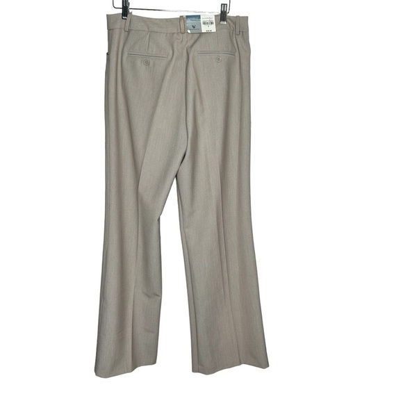 New Worthington Pants Womens 8 Beige Khaki Modern Fit Trouser Leg BNWT - Picture 4 of 4